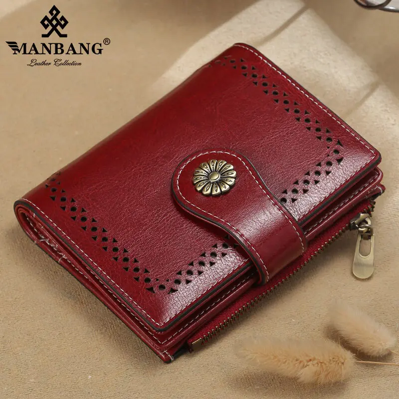 Short Zipper Female TriFold Vertical Card Holder Ellie Fashions