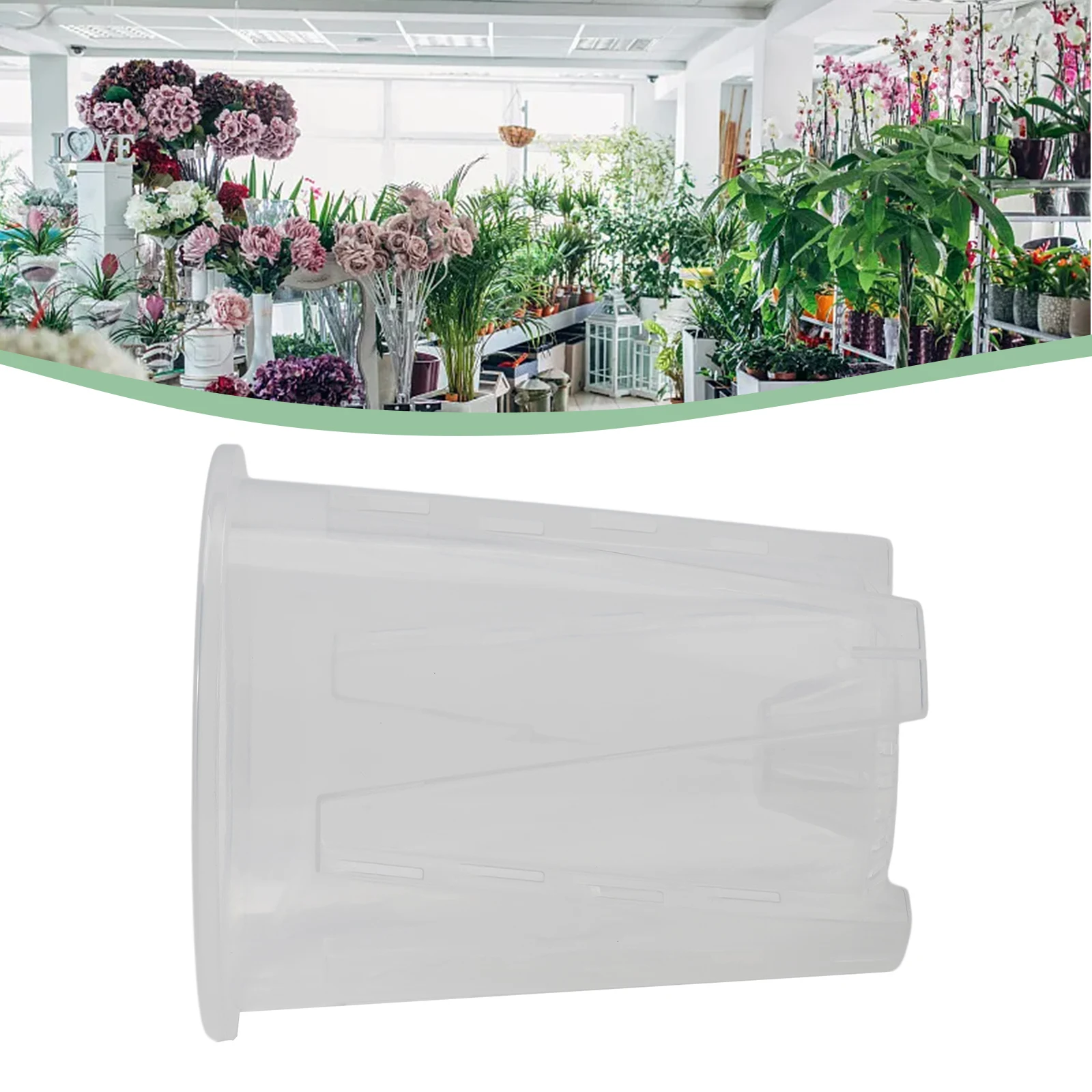 Wurzelkontrolle, durchsichtige Orchideentöpfe aus Kunststoff mit Löchern, transparenter Blumentopf für Phalaenopsis-Orchideen-Cattleya-Pflanzung mit Stoma – Detail 34