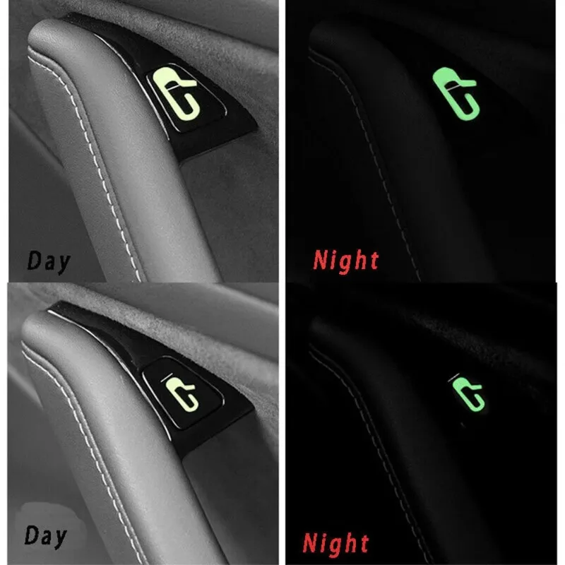 Car Door Open Exit Button Sticker for Tesla Model 3 Y Luminous Stickers Reminder