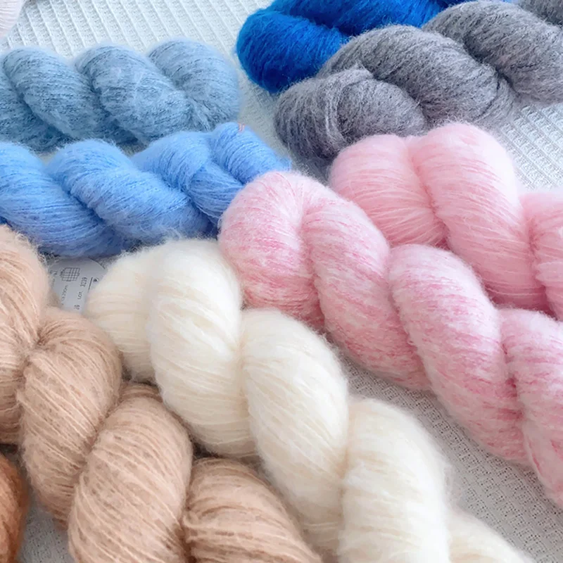 50g Brushed Cashmerino Yarn Extrafine Merino and Cashmere Blended Knitting Yarn for Sweater 5