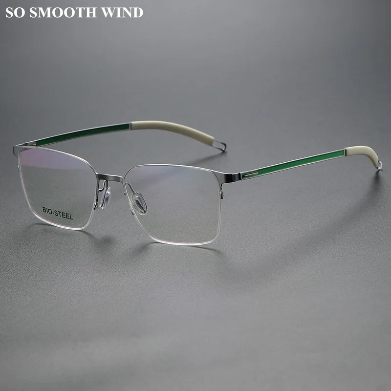 

Screwless Men Busniess Glasses Frame Ultralight Women Titanium Square Myopia Spectacles Eyeglasses Optical Prescription Eyewear