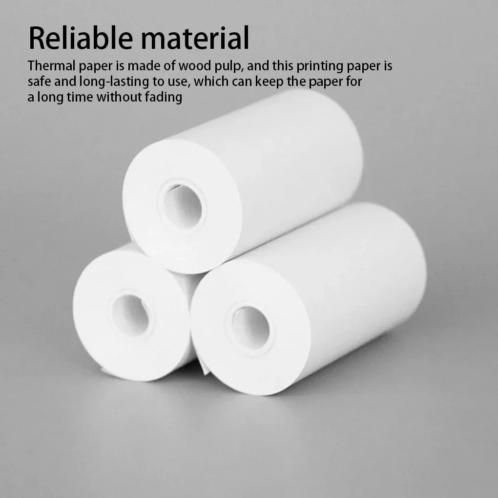 12 Rotoli Di Carta Termica Per Fotocamera Istantanea Bambini – 57mm X 25mm, Senza Inchiostro, Impermeabile E BPA-free, Per Mini Stampanti Fotografiche