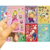 8 Sheets Anime Super Mario Bros Puzzle Stickers Game Kawaii Make A Face Stickers Cute Cartoon DIY Funny Sticker Toy Kids Gift 5