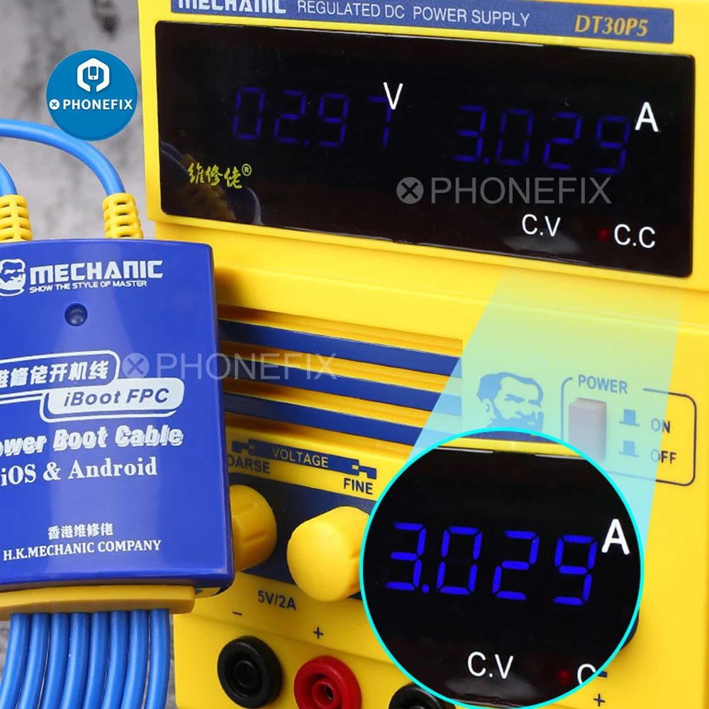 Meccanico Android Power Supply Test Cable Linea Di Avvio Mobile Per Iphone Samsung Huawei Oppo Xiaomi Repair Switch Cavo Di Prova Di Alimentazione