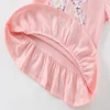 Jumping Meters 3-8T New Arrival Bunny Embroidery Hot Selling Cotton Summer Girls Tshirts Baby Clothes Children's Tees Tops 3