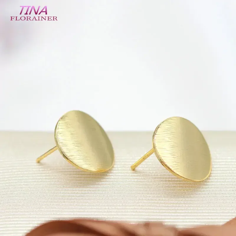 12MM handgemachte DIY Ohrring machen liefert 14K Gold Farbe vergoldet Post Ohrringe Erkenntnisse für DIY Tropfen Ohrringe Schmuck Zubehör