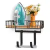 Storage Shelf Ironing Board Hanger Storage Rack with Hooks for Laundry Room Organization Easy Installation Wood Base for Ironing 1