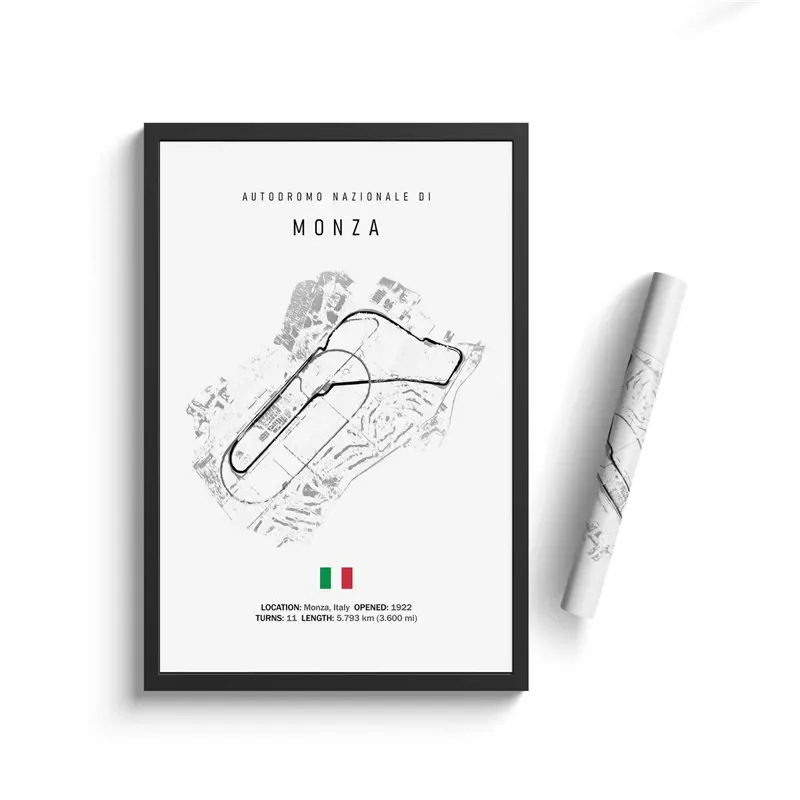 Formula 1 Racing Circuit Canvas Art: Aesthetic Motorsport Wall Decor