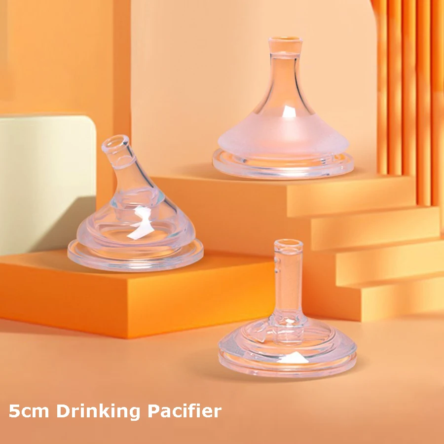 Liquid Silicone Nipples Pacifier Baby Bottle Replacement Head Drinking Head Straw Can Put Gravity Ball Bpa Free