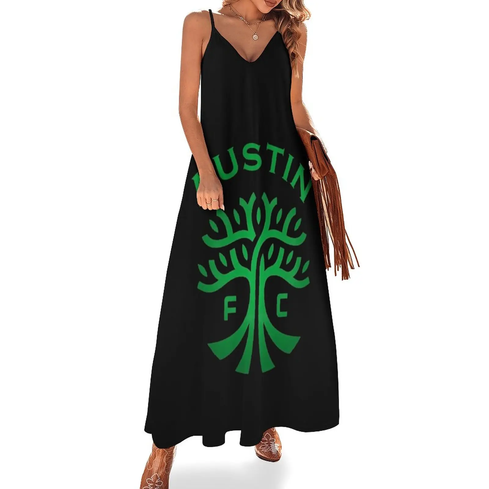 

New austin fc fans club mls Fanatics fans ultras Sleeveless Dress Dresses gala Women's skirt prom dress