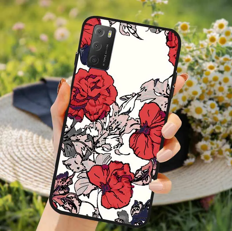 3D Soft TPU Floral Embossed Silicone Phone Case - Elegant Flower Design Back Cover