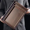 Wooden Food Tray Solid Wood Serving Tray With Handle Rectangular Wooden Dinner Bread Fruit Food Plate 6