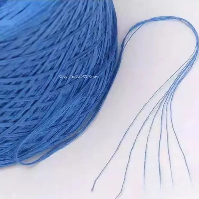 500g/롤 머서라이징 코튼 라인 6가닥 순면 중간 두께 실 DIY 수제 뜨개질  옷 스카프 코바늘 실