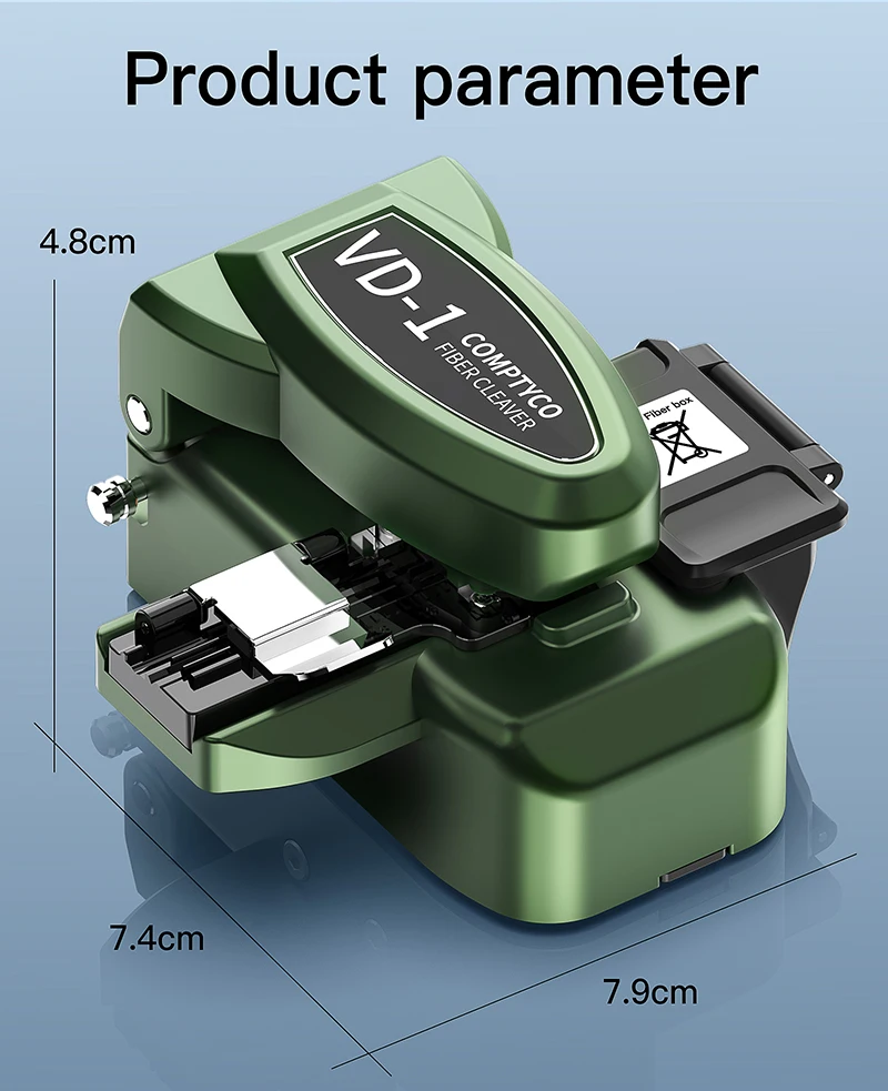 VD-1 One-step Fully Automatic High Precision Fiber Optic Cleaver FTTH Tool Optic
