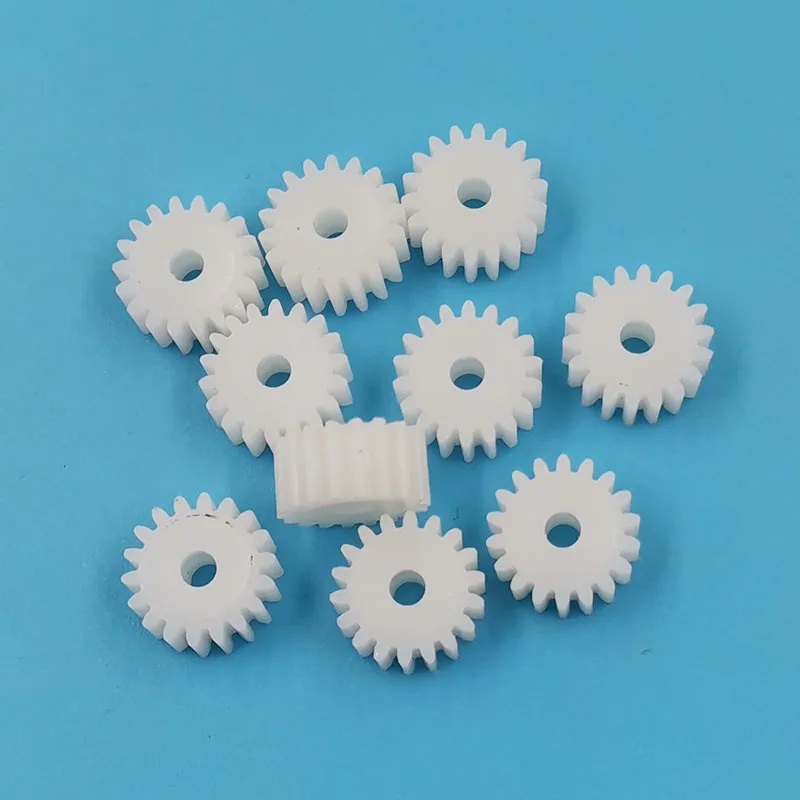 182.5A 0.5M Motor Gears 18 Teeth OD=10mm 2.5mm Hole Plastic Toy Pinion 18T motor gear