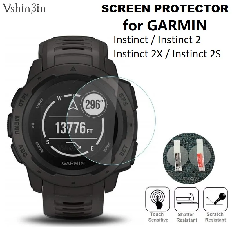 10pcs Screen Protector For Garmin Instinct 2 Tactical Round Smart Watch