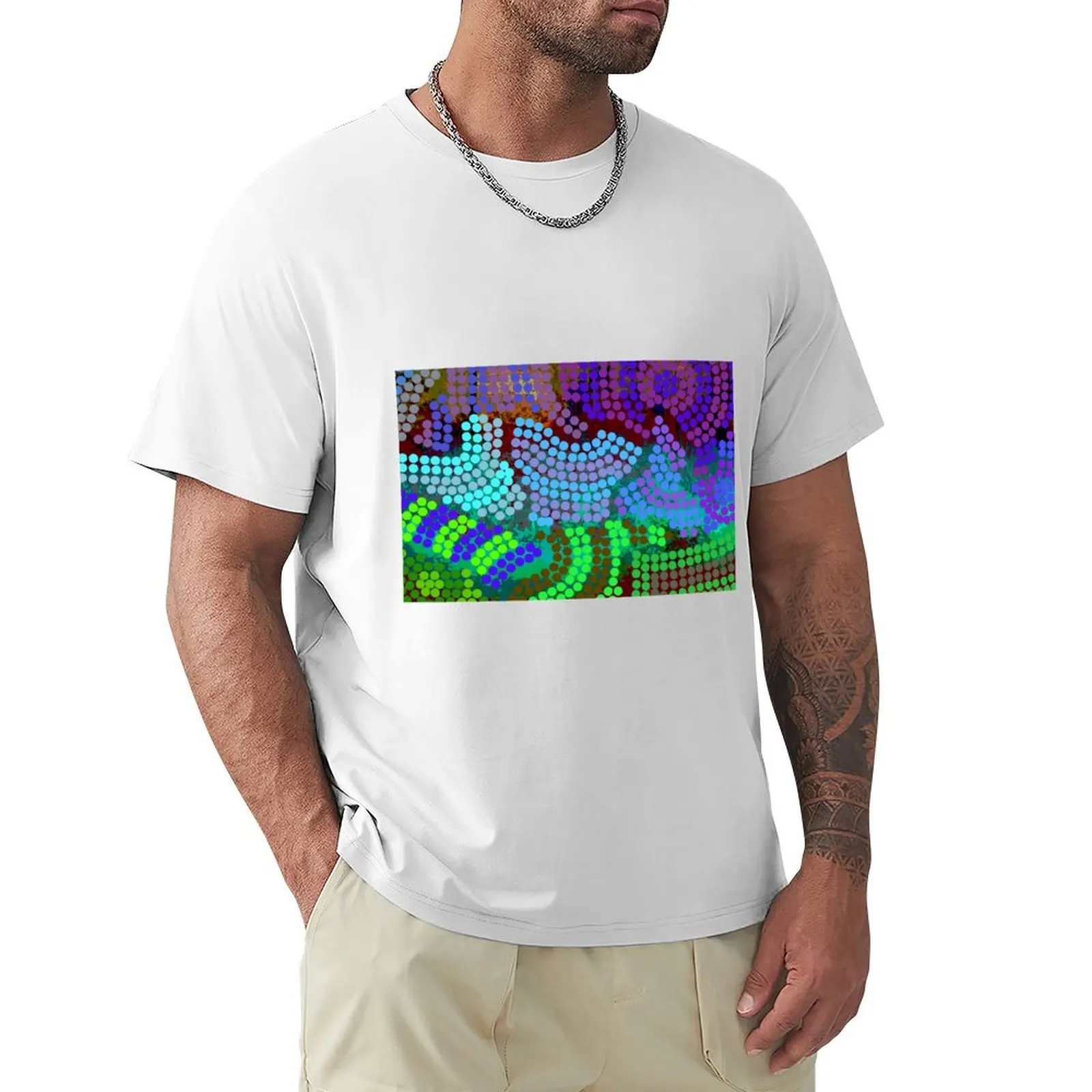 

dot art T-Shirt plain cute clothes mens clothes