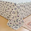 Flat Bed Sheets Plaid Soft Washed Universal Nordic Style Antibacterial Non-slip Thickerskin-friendly Twin Queen Full Size Adults 3