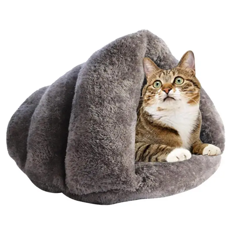 Igloo House Cats Fleece Pet Cave Bed Cozy Cave Cats Cozy Cave Cat