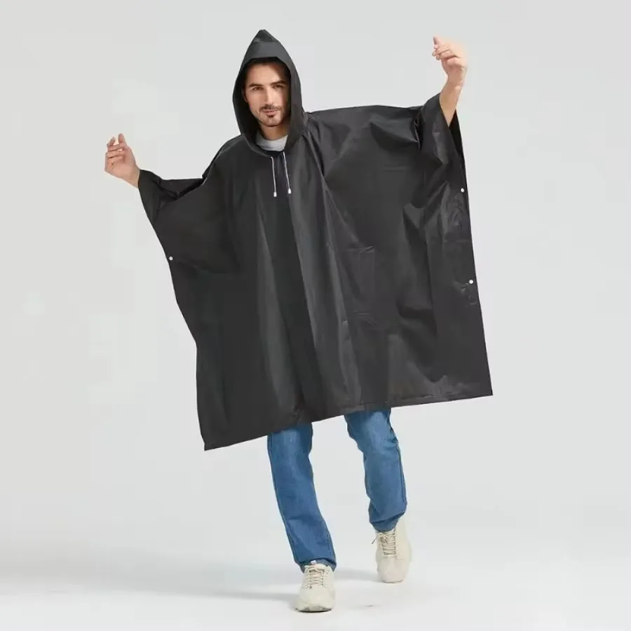 Raincoat Poncho 1Pcs Multifunctional Raincoat Outdoor Waterproof Rain Poncho Women Men Adult Hooded Reusable