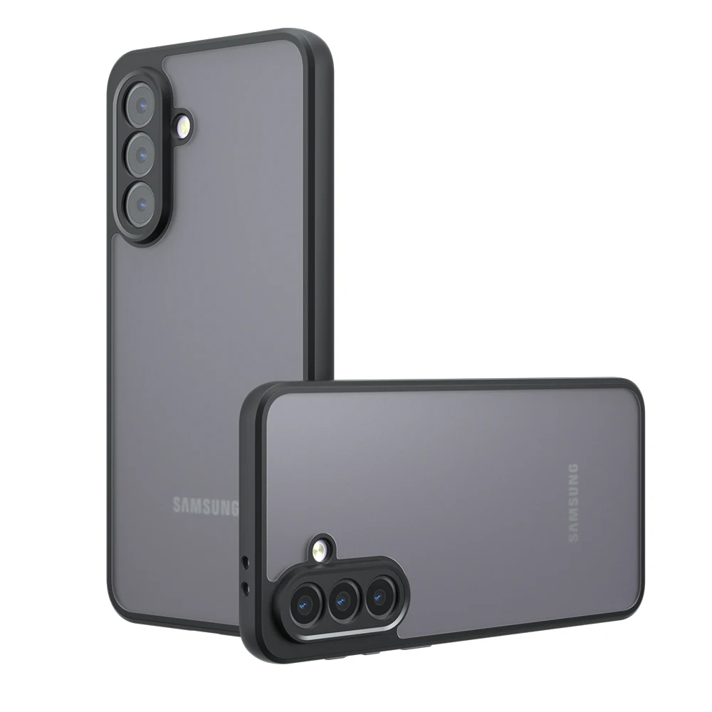 Shockproof Frosted Matte Case with Anti-Fingerprint Transparent Cover