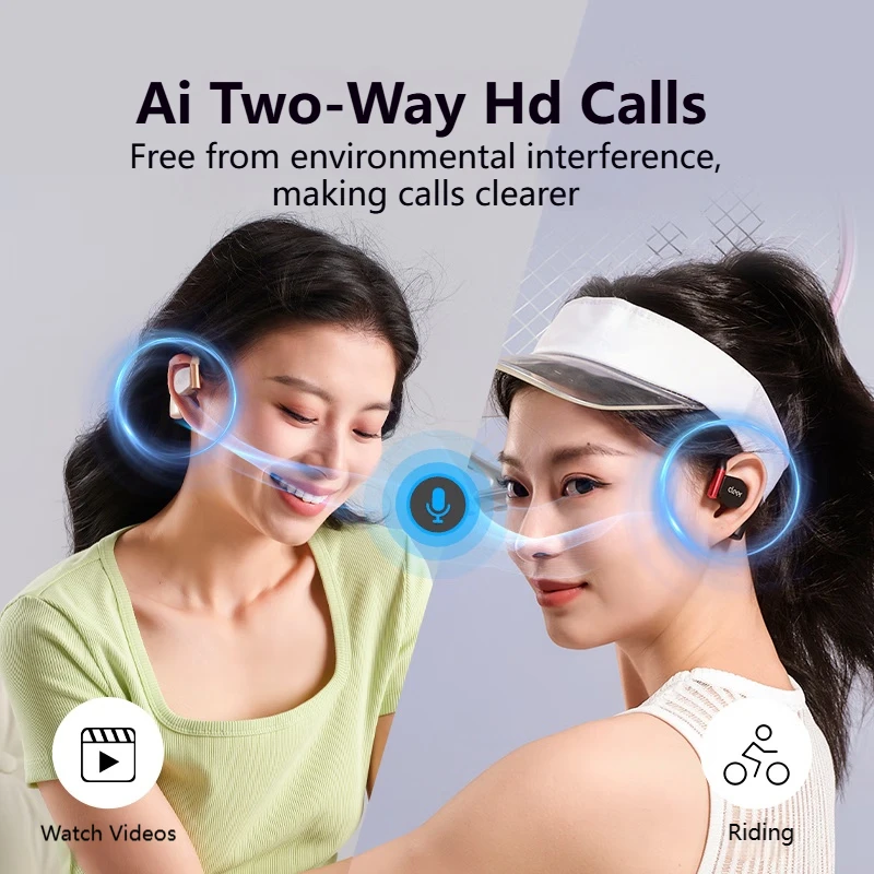 클리어 ARC 3 스포츠 버전 오픈 이어 이어폰, UV 살균 블루투스 5.4, 돌비 오디오, IPX7 방수 헤드폰, 신제품