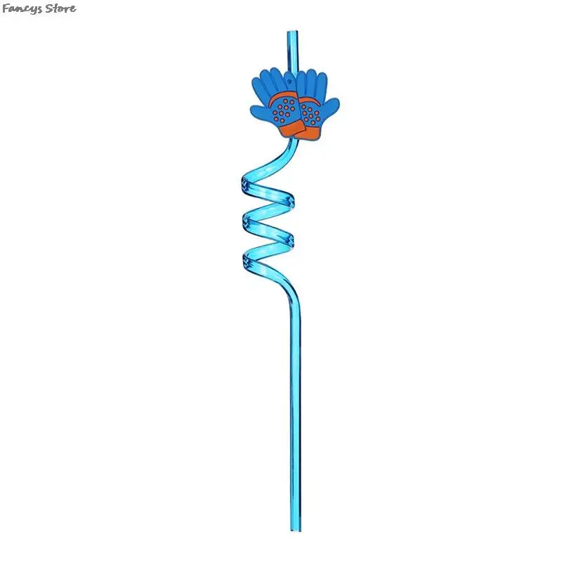 8PCS Football Club Drinking Straw Glass Cocktails Bar Juice Straws Cheering Beer Sports Theme Party Decoration Drink Tableware