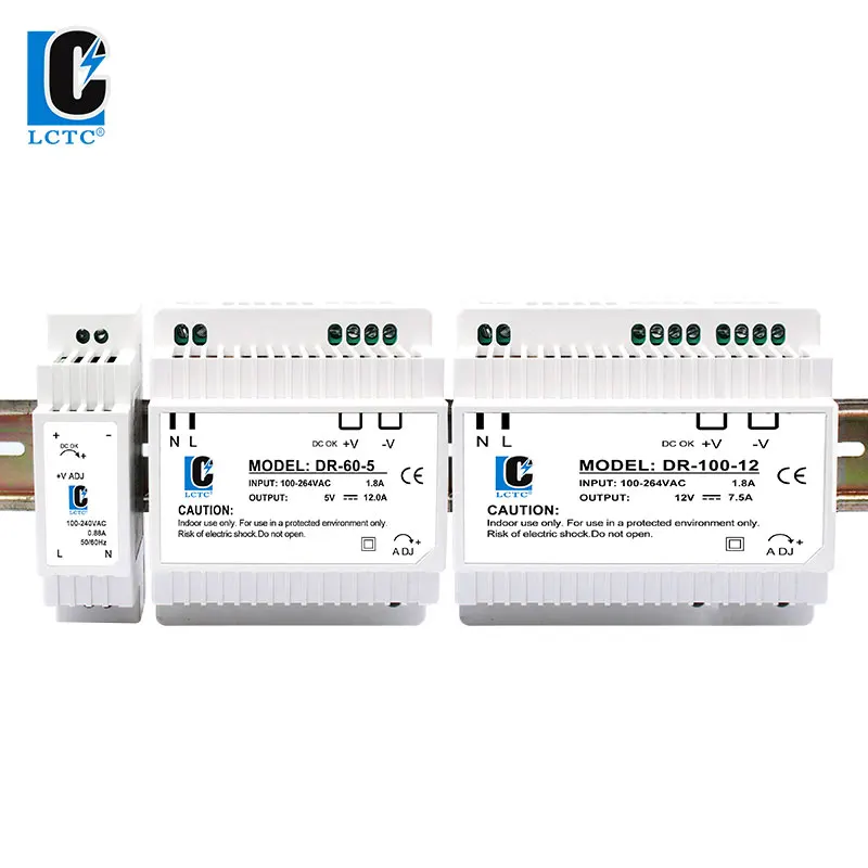 LCTC Ī   ġ, DIN    ġ, б, 15W, 60W, 100W, 5V12V15V24V