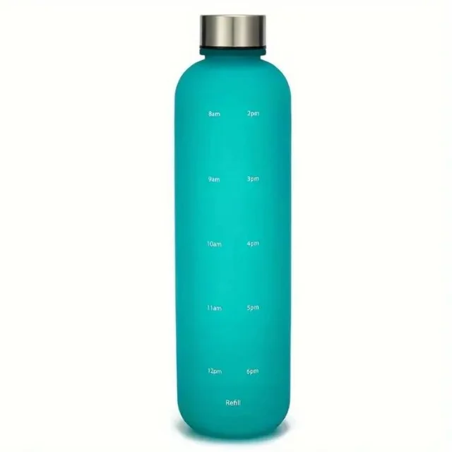 Gradient Sports Water Bottle with Measurements, Leak-Proof, Portable, Narrow Mouth, Sealable, BPA-Free PC Material - For Fitness 4