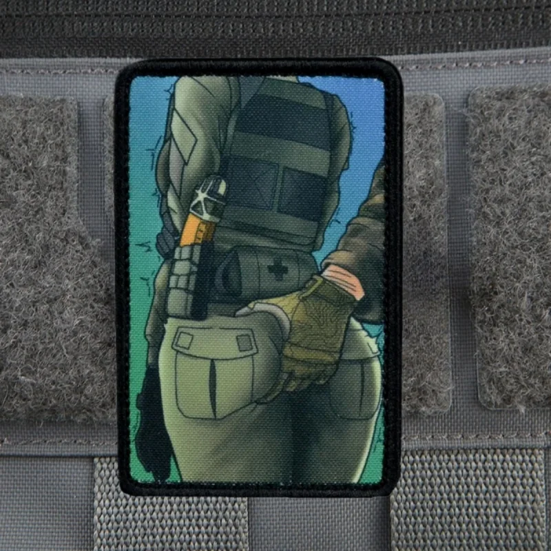 "Uprising" Morale Tactical Patches Funny Hook&Loop Printed Patch Military Sexy Beauty Badge Armband Backpack Stickers