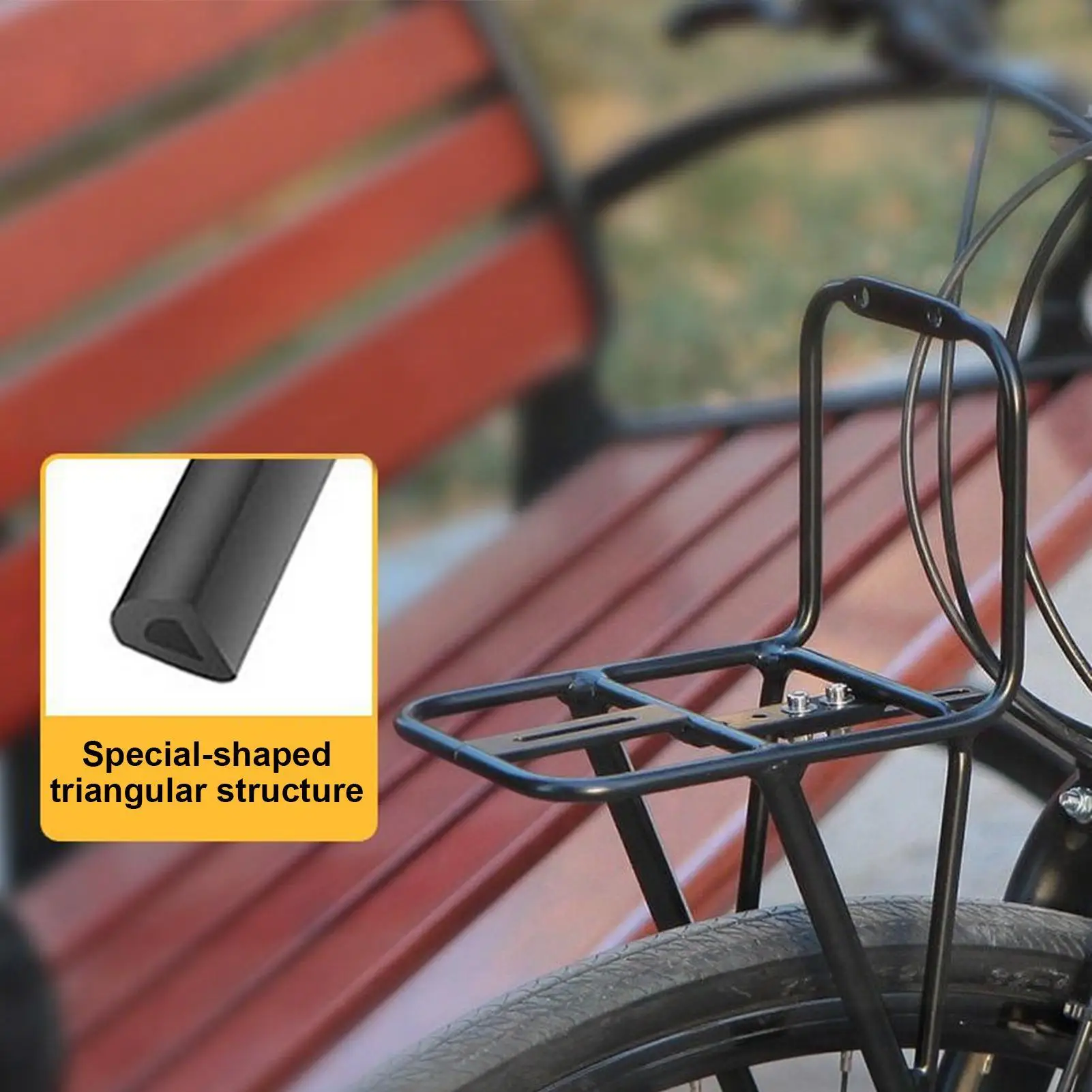 Bike Front Rack Mountain Bike Rack Basket Holder For Travel Transport Dirt Cycling Long-Distance Travel Bag Cruiser Daily