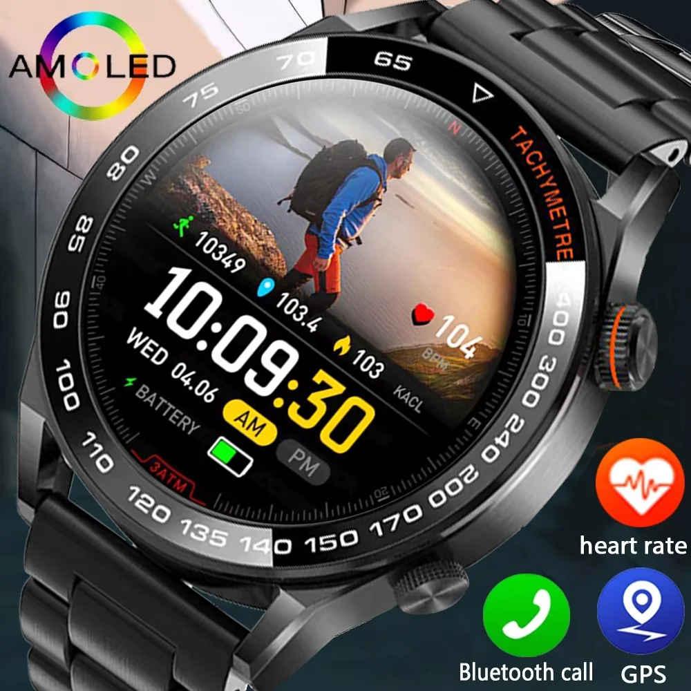 2026 신형 스마트워치 남성용 1.5인치 블루투스 통화 심박수 건강 107+ 스포츠 피트니스 워치 방수 비즈니스 남성 스마트워치