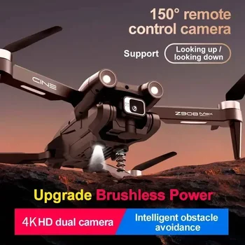 Z908Max Pro Drone Professional 4K HD Camera Optical Flow Localization Three Sided Obstacle Avoidance Quadcopter Brushless Motor