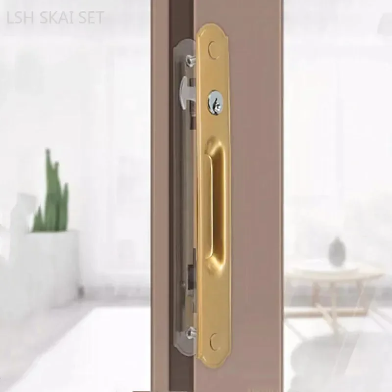 Aluminum Window Single Side Latches Balcony Bathroom Glass Sliding Door Hook Locks Model 90 Stainless Steel Window Hardware