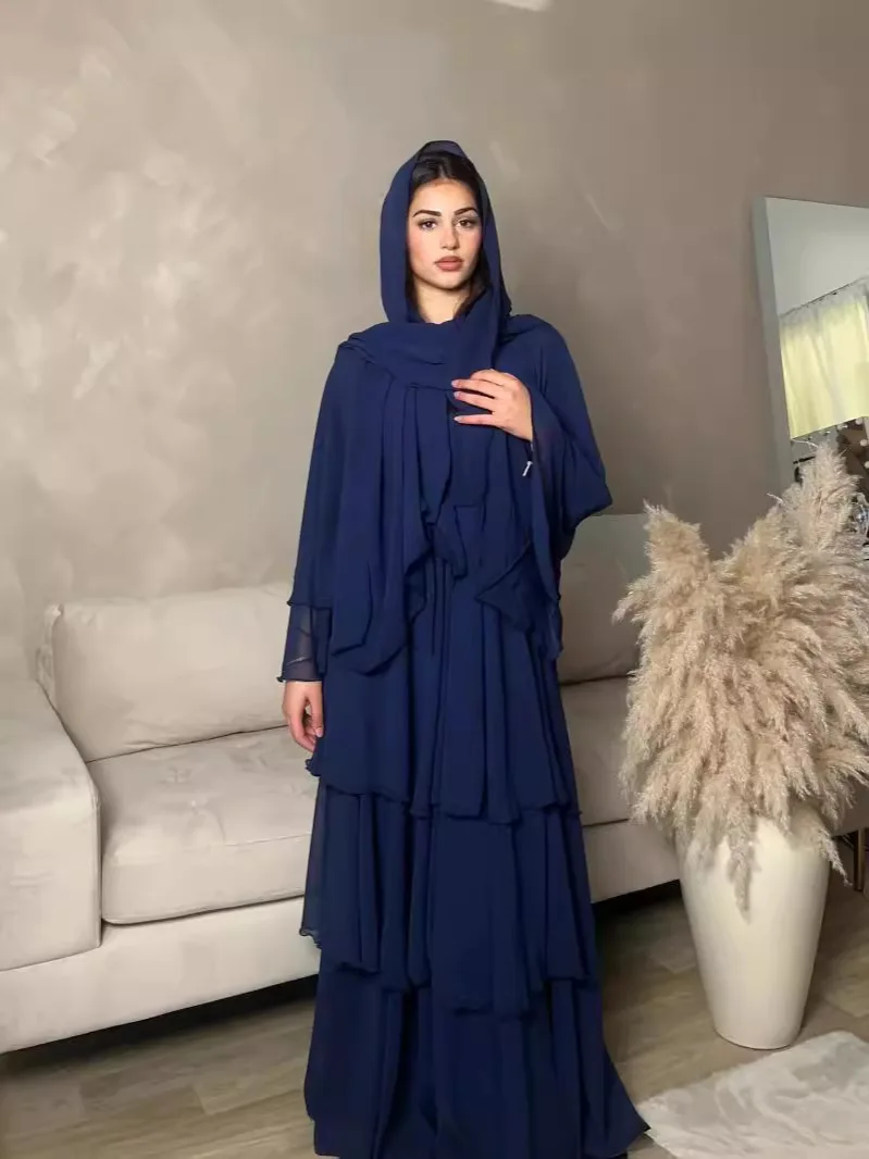 VJGOAL Donna 2020 Classico Abiti Musulmano Stampa Floreale Ricamo