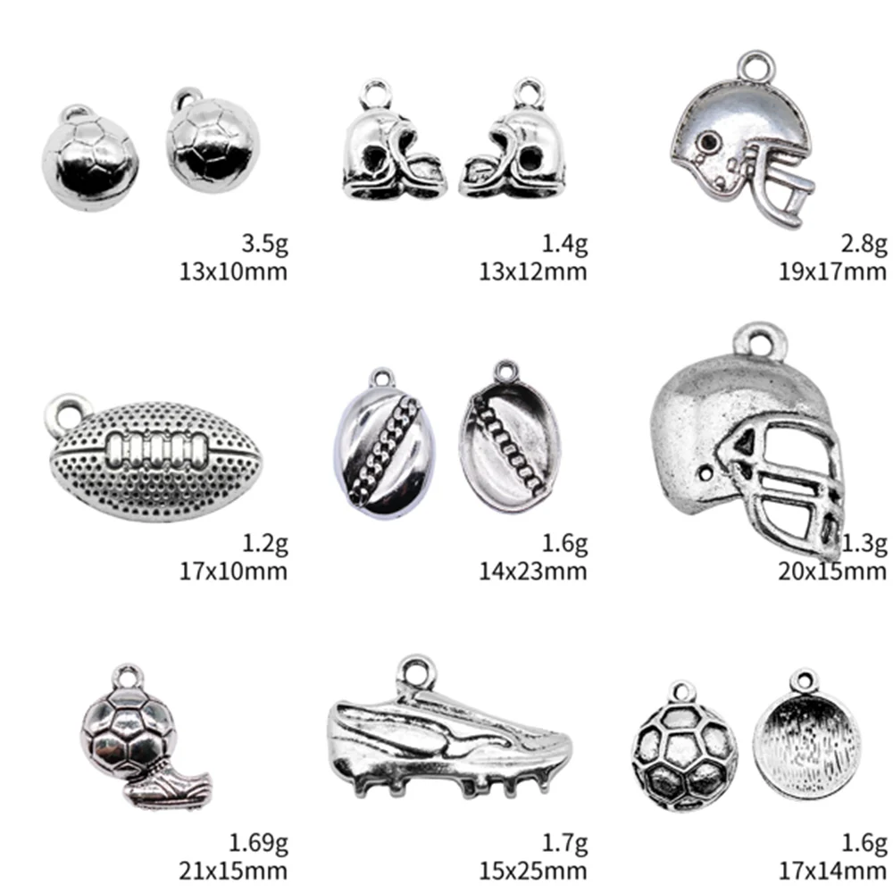 

New In Charms Football Football For Jewelry Making Materials