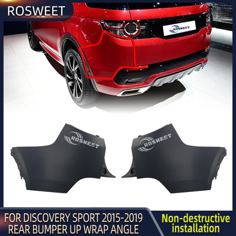 

Rear Bumper Up Wrap Angle For Land Rover Discover Sport 2015 2016 2017 2018 2019 Splitters Diffuser Lip Spoiler Auto Accessories