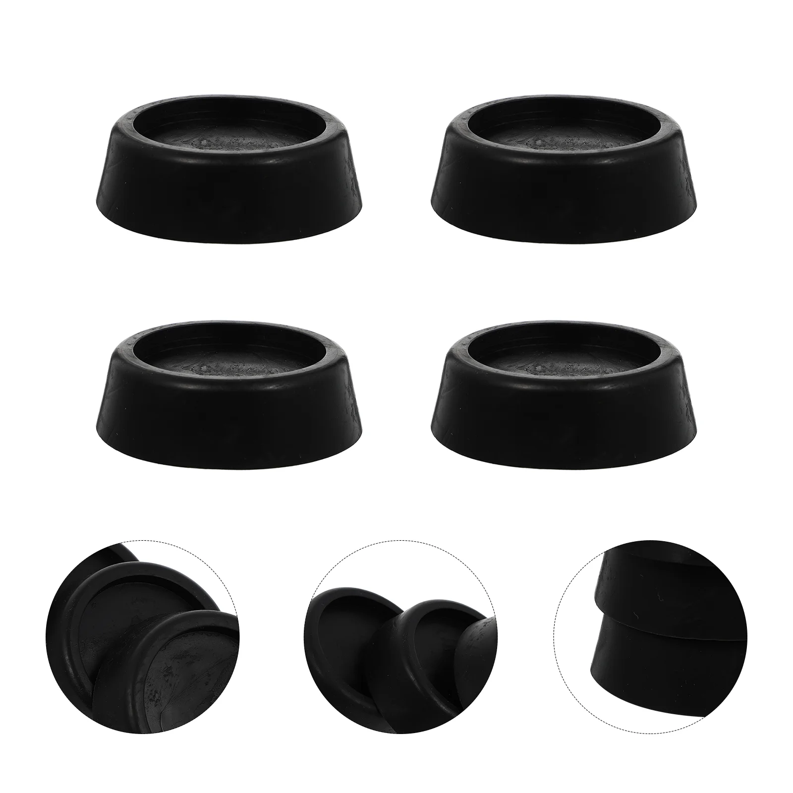 

4 Pcs Fridge Mat Anti-slip Pad for Washerss Washer Shockproof Stabilizer Rubber Vibration