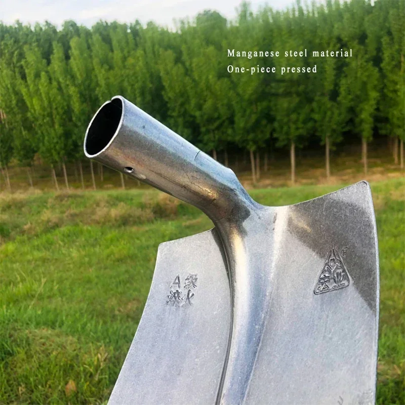 Multifunctional Hoe Agricultural Ridging Cleaning Tool Manganese Steel Wide and Long Digging Bamboo Shoots Ditching Dredging Hoe 2