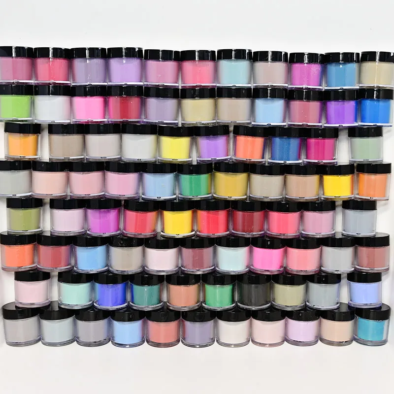 20/40/60/90pcs Acrylic Powder Set 3IN1Bottle Collection Dipping/Carving/Extension Crystal Powder Colorful Kit Manicure Powder -1 4