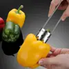 NEW Stainless Steel Fruit & Vegetable Corer Red Pepper Seed Remover Universal Kitchen Gadget For Apple Pear Tomato Pepper Tool 5