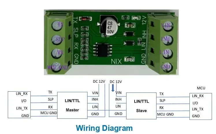 LIN Bus Module TJA1020 TJA1021 / Automotive Bus / K_ LIN Lin Data Analyzer TTL to UART