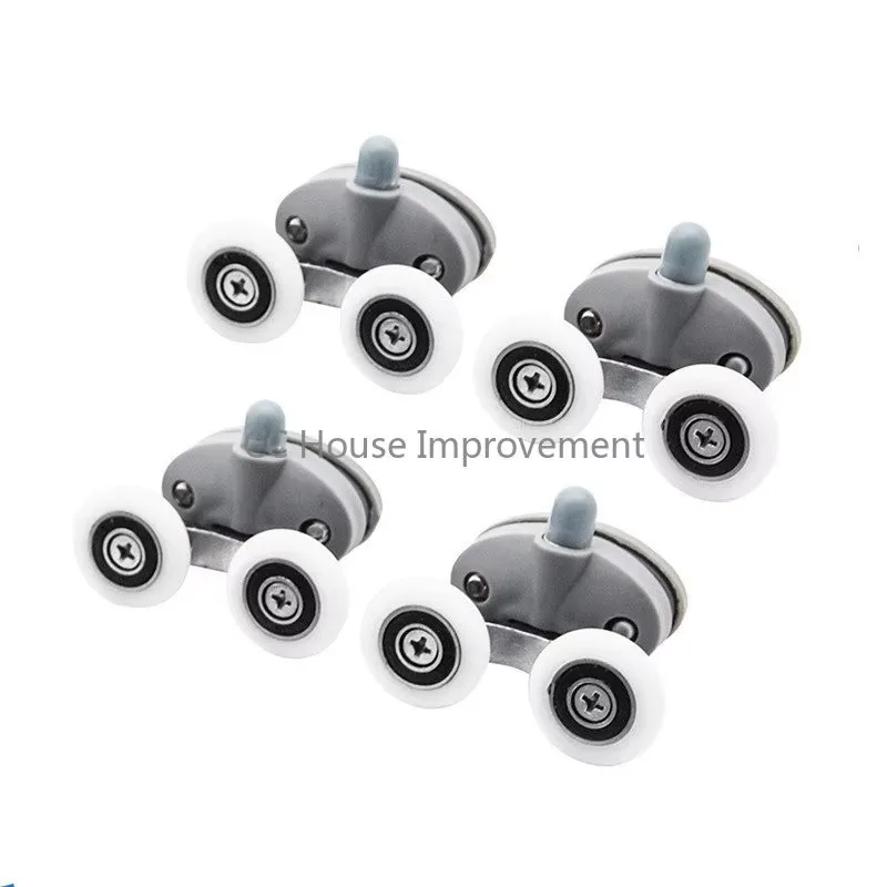 Twin Shower Door Rollers/Runners Wheels Shower Room Pulley