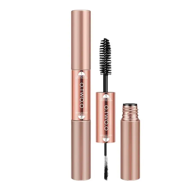 

Eyelashes Mascara With Double Ends Silk Fiber Lashes Curl Mascara For Volumizing Lengthening Eyelashes Extension Eye Makeup