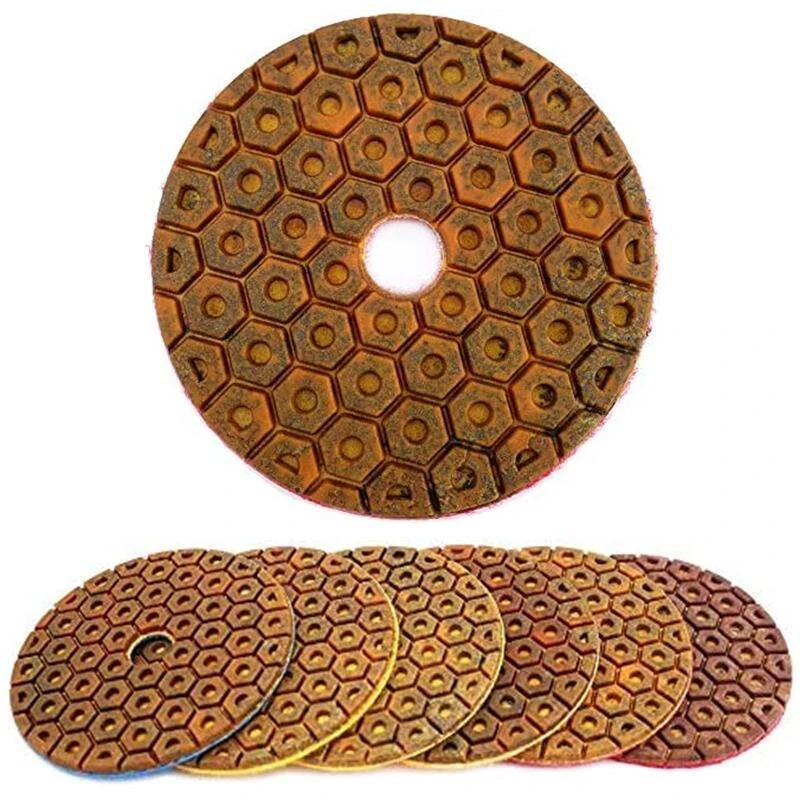 4pcs 4inch 100mm Wet Metal Diamond Polishing Pads Sanding Disc For