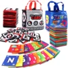Baby Cloth Card Super Soft Exquisite Pattern Washable Non-Fading Tear-resistant Boost Color Cognition Toddler Alphabet Book 1