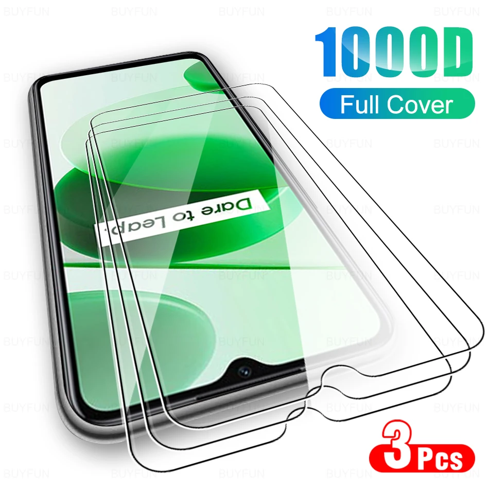 3pcs Protective Glass Screen Protector For Oppo Realme C35 C 35