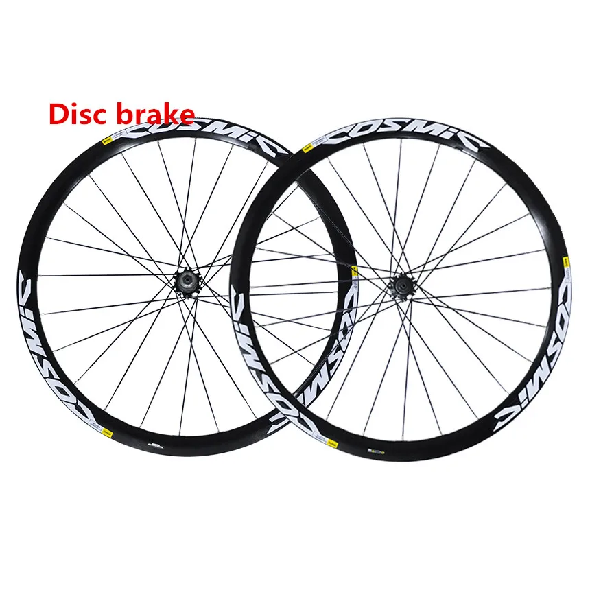 Cosmic Elite Road Bike V Disc Brake Wheels Rims 700C Bicycle 40mm Aluminum Alloy Wheelset