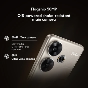 Global Version POCO F6 5G Smartphone 120Hz AMOLED display 50MP camera system with OIS 90W turbo charging Snapdragon 8s Gen 3 2