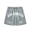 Summer Men's Loose Fit Casual Shorts Letter Graphic Printed Drawstring Waist Shorts Gym Training Jogging Casual Shorts 2